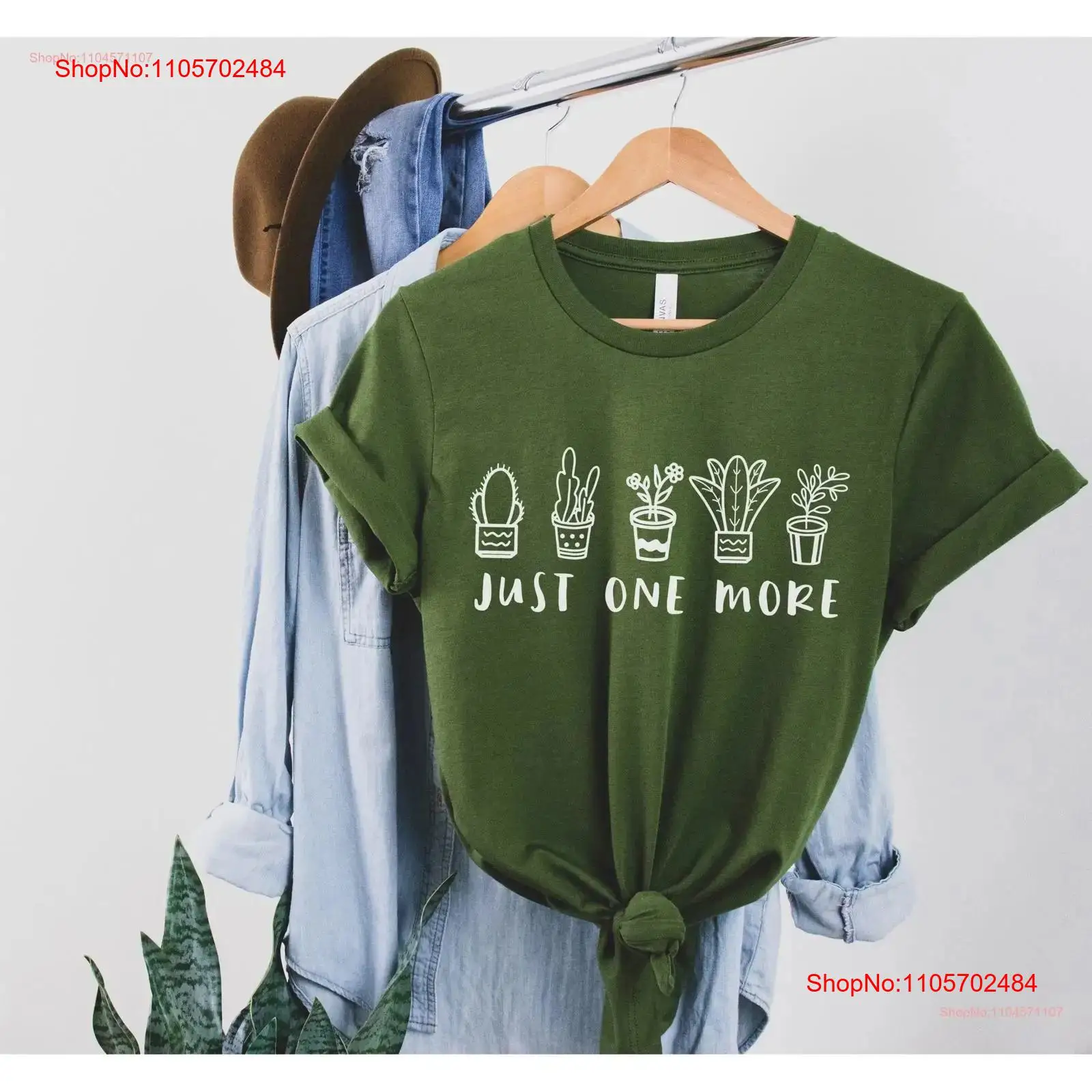 Plant Parenthood - T-shirt Just One More PlanT, imprimé